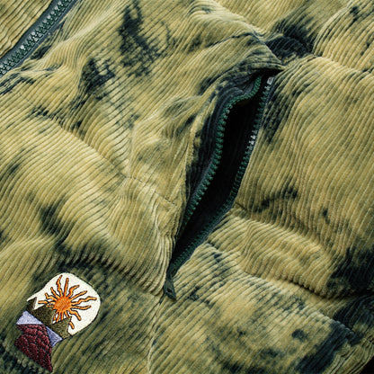Bleach Dyed Dimension Puffer Jacket