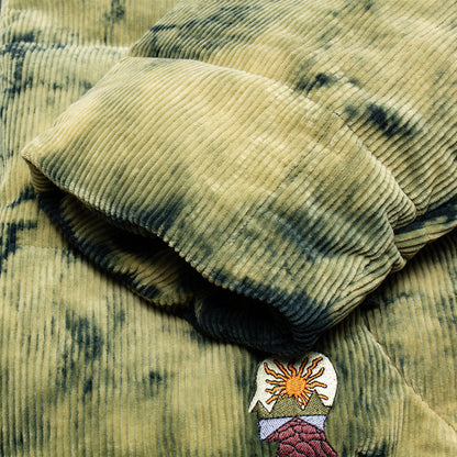Bleach Dyed Dimension Puffer Jacket