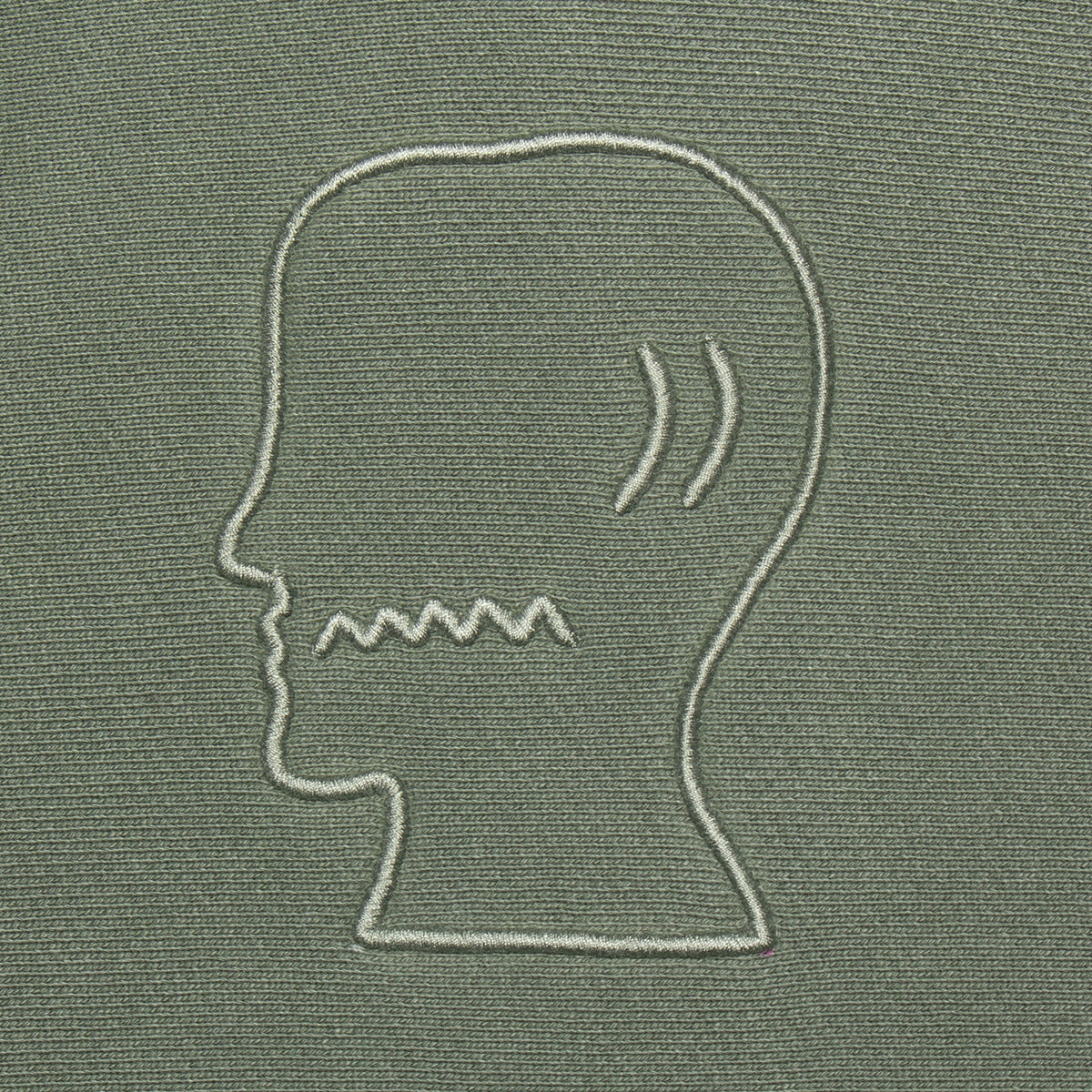 3D Embroidered Logohead Garment Dyed Hoodie