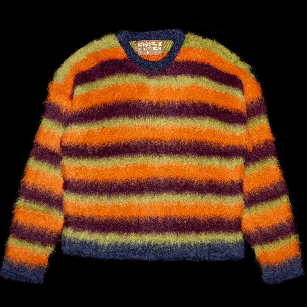 Blurry Lines Alpaca Crewneck Sweater