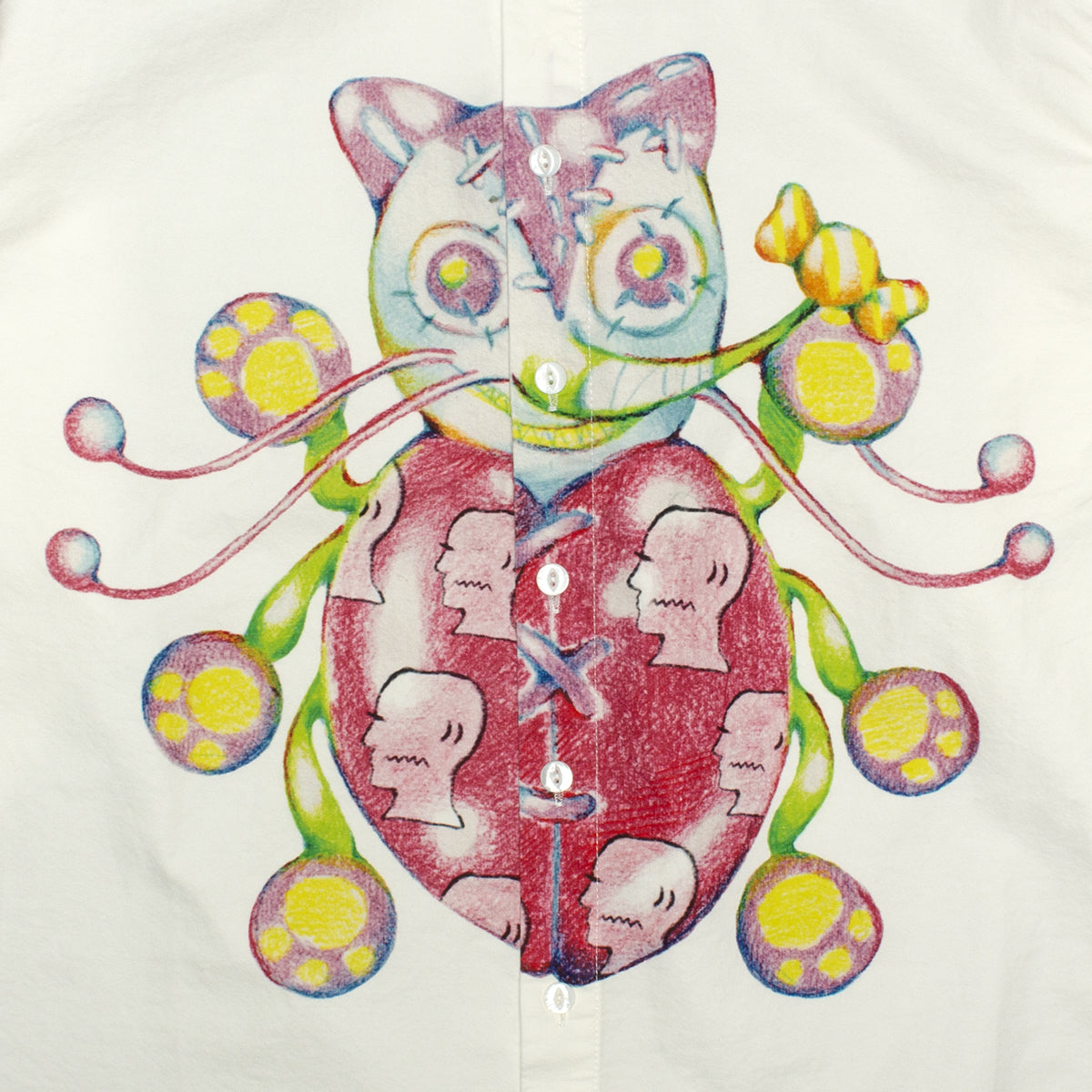 Gaspar Heart Button-Up Oxford Shirt