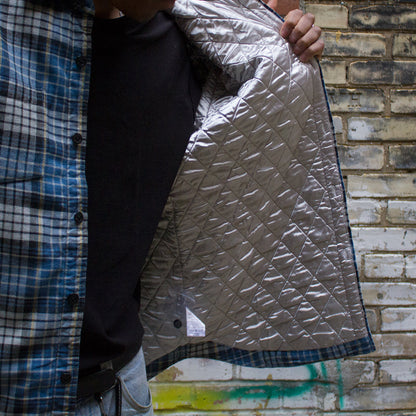 Quilted Lined Plaid Shirt