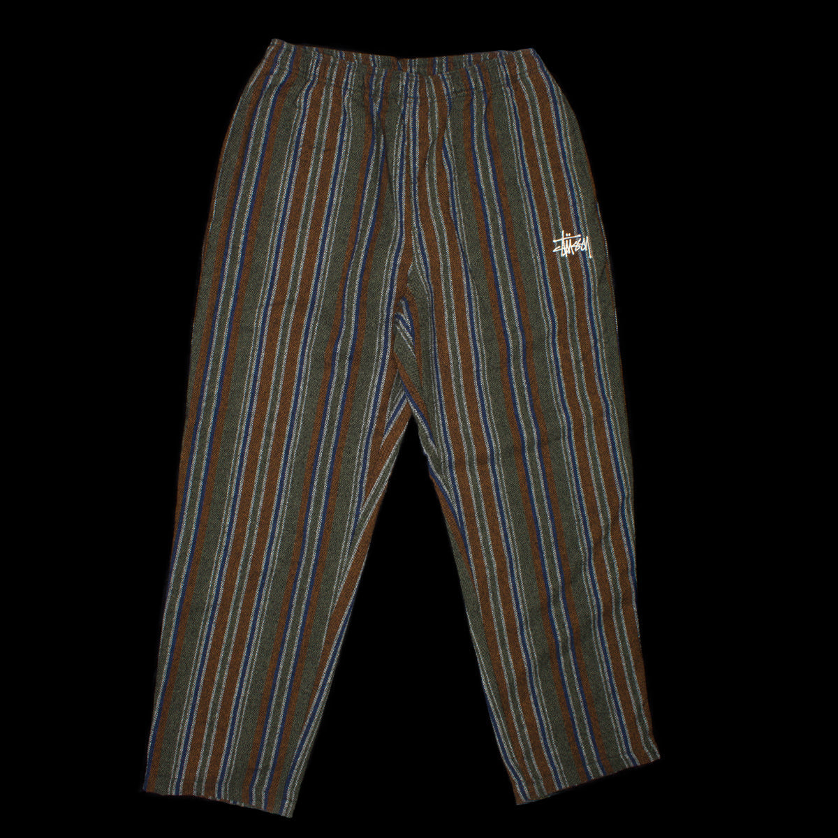 Wool Stripe Relaxed Pant