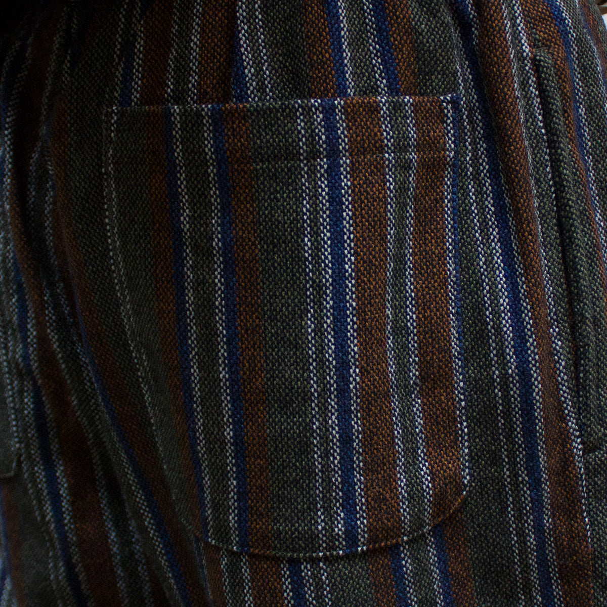 Wool Stripe Relaxed Pant