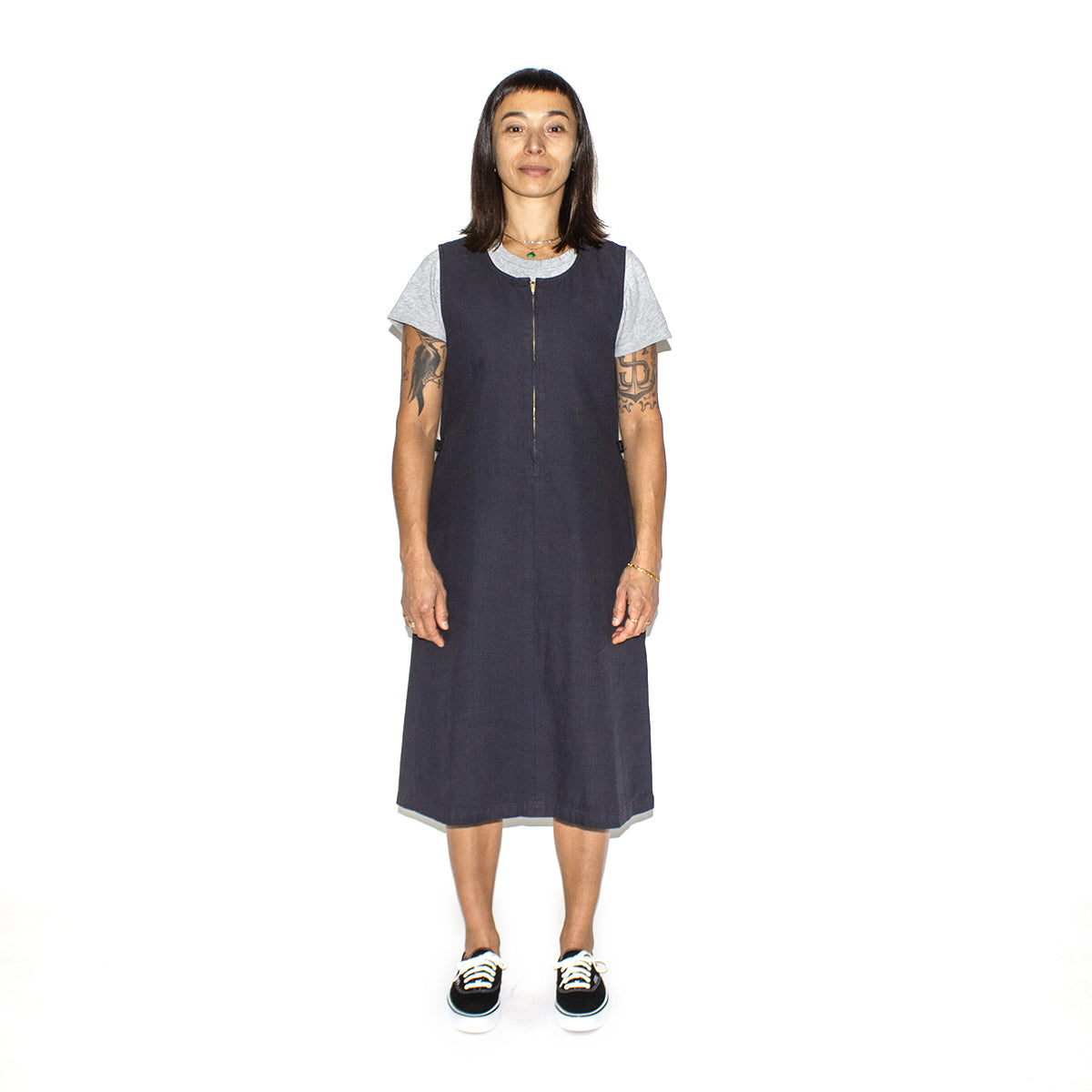 Women's Canvas Mid-Length Dress