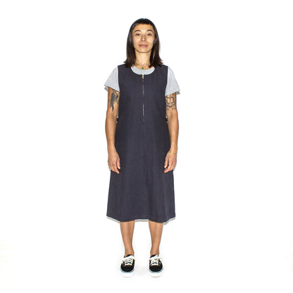 Women's Canvas Mid-Length Dress