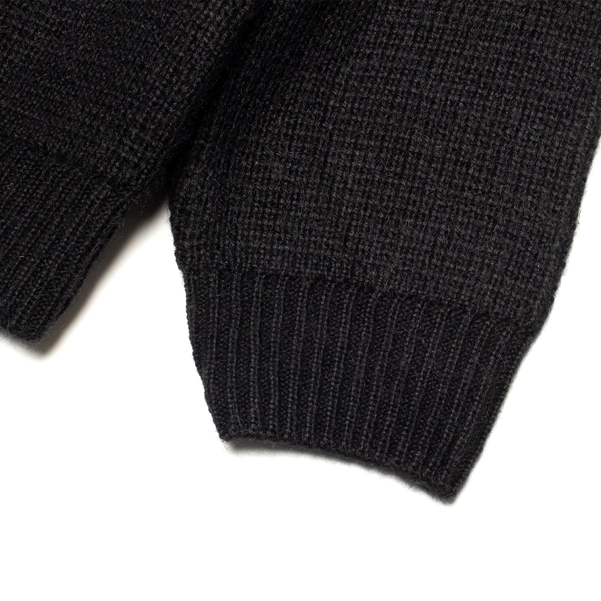 Felt Patch Knit Hoodie