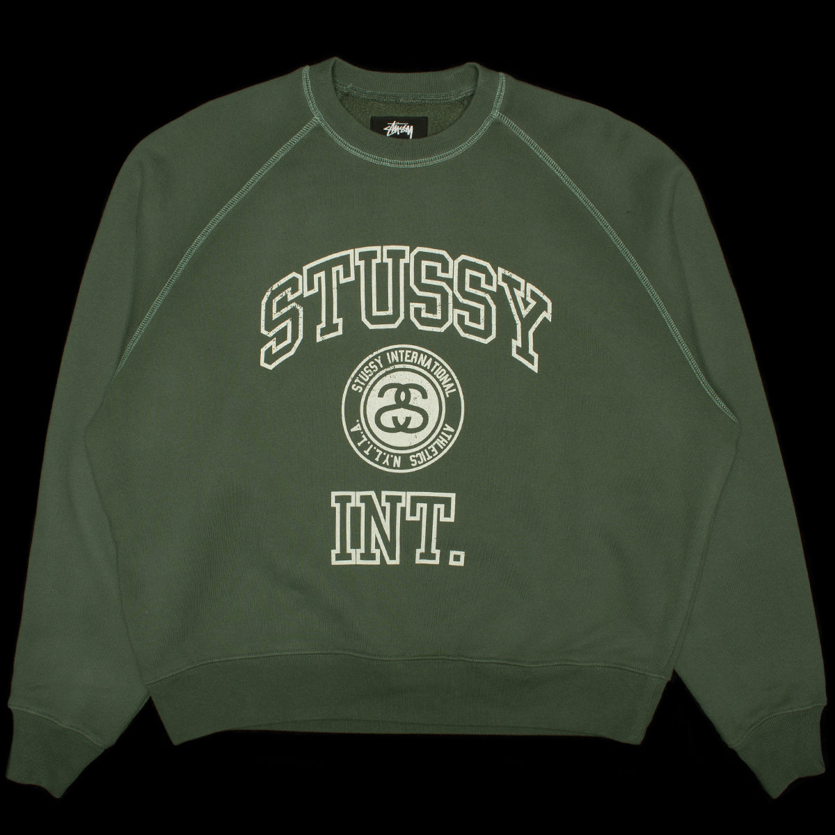 Overlock Varsity Raglan Crew
