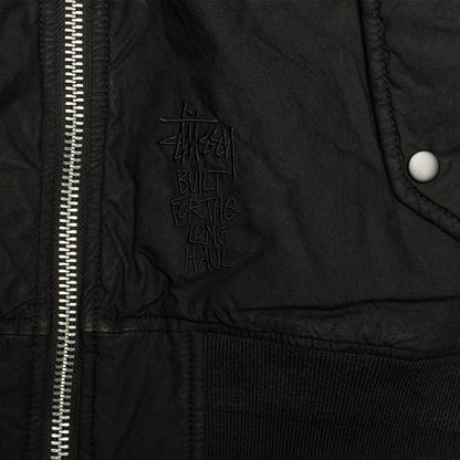 Quilted Waxed Bomber