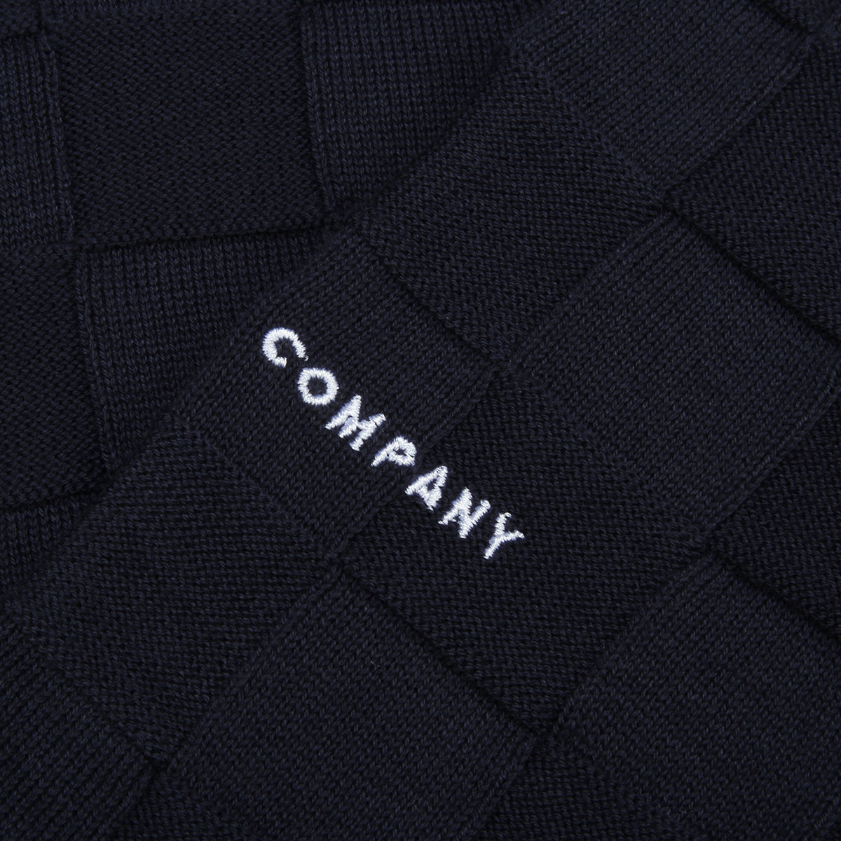 Checked Panel Knitted Crewneck