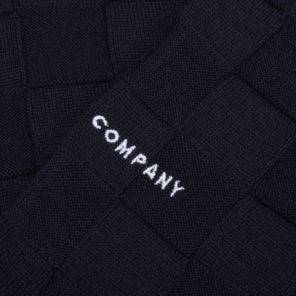 Checked Panel Knitted Crewneck