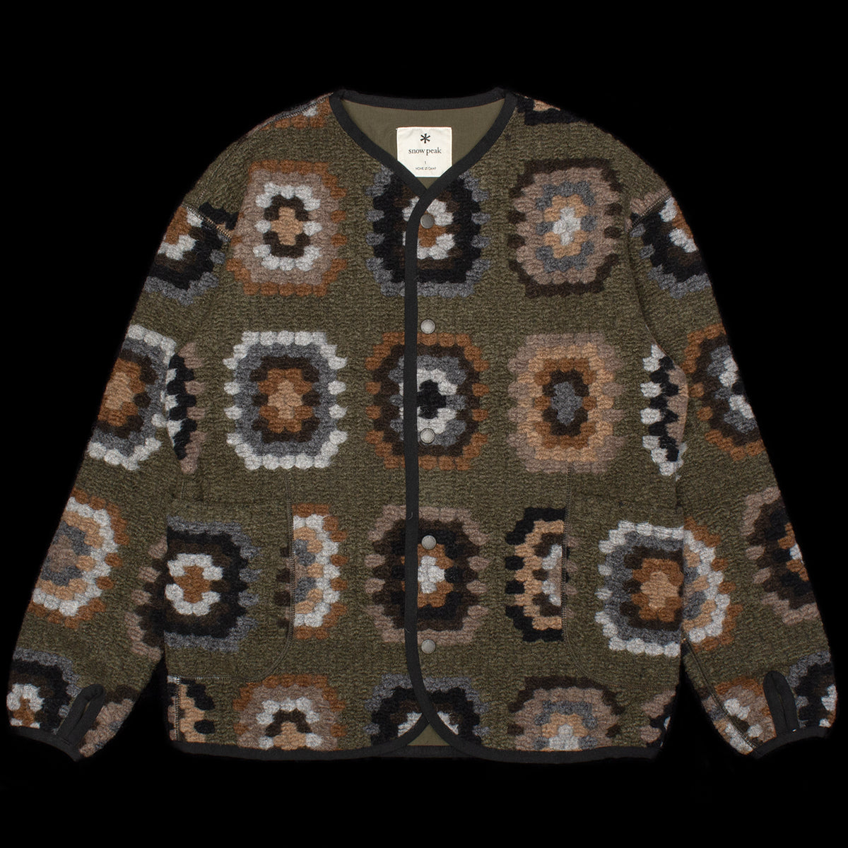 Women's Wool Jacquard Cardigan