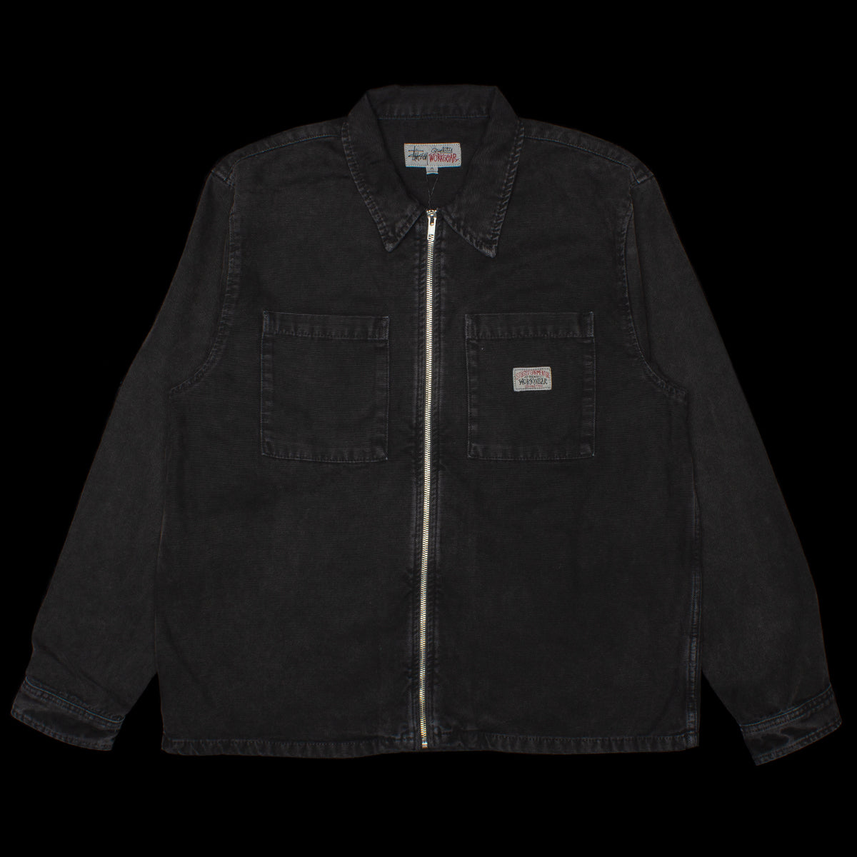 Washed Canvas Zip Shirt