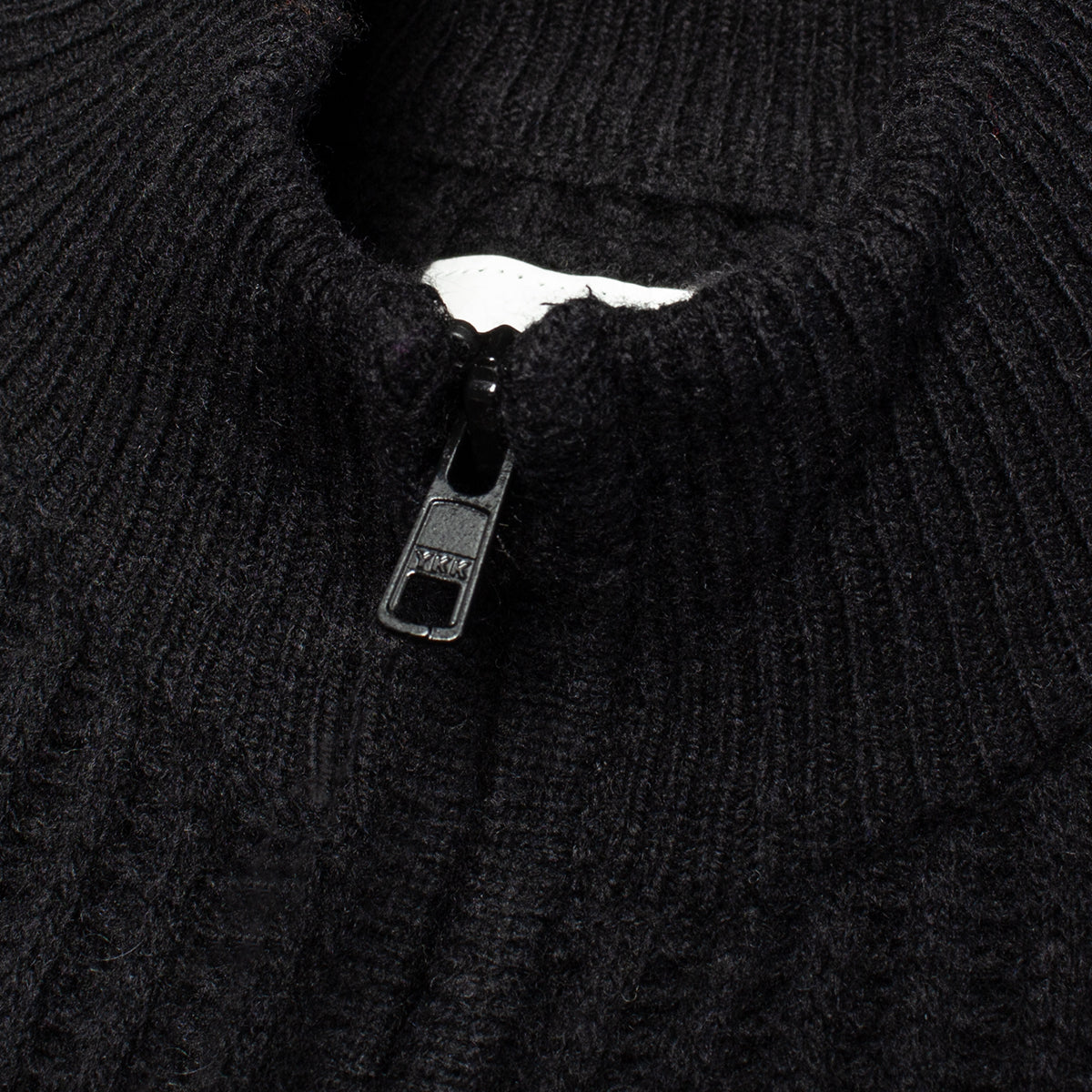 Military Patch Zip Sweater
