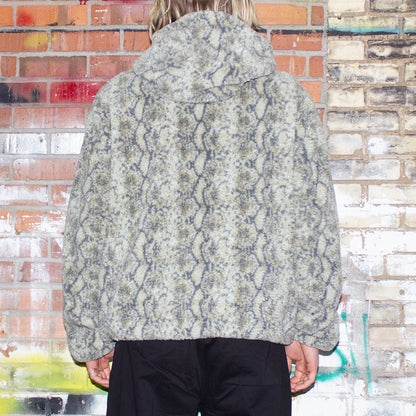Snake Jacquard Sherpa Jacket