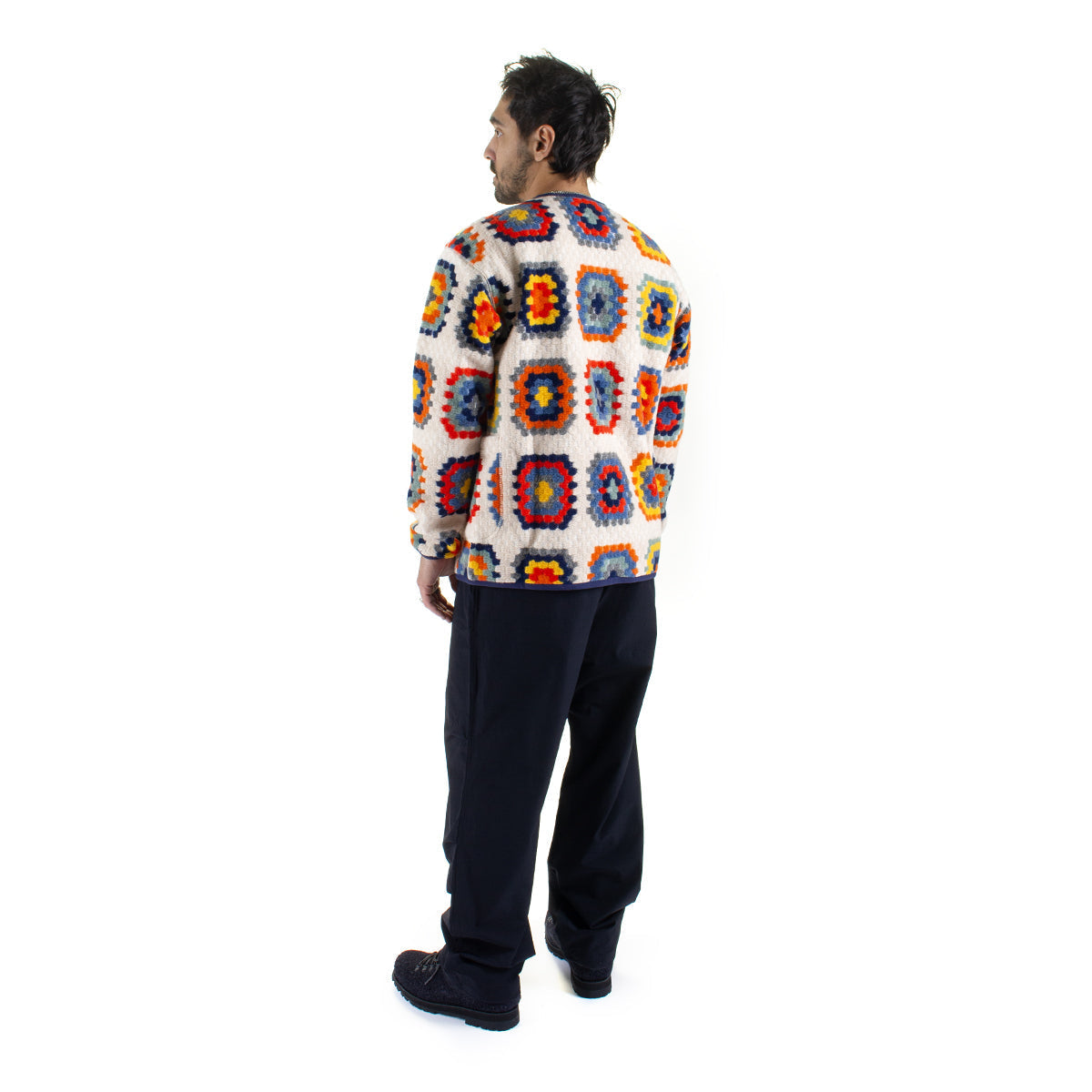 Wool Jacquard Cardigan