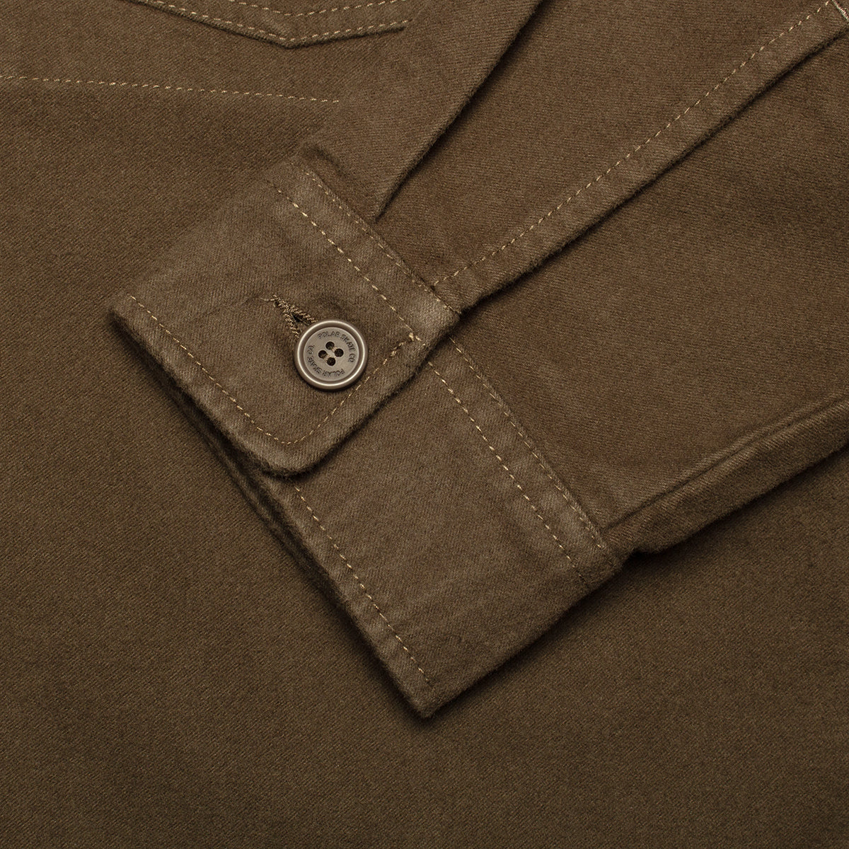 Theodore Brushed Twill Overshirt