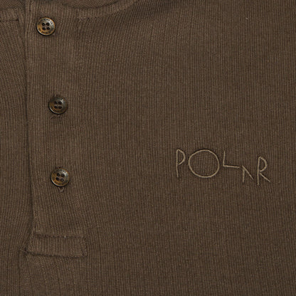 Rib Henley L/S T-Shirt