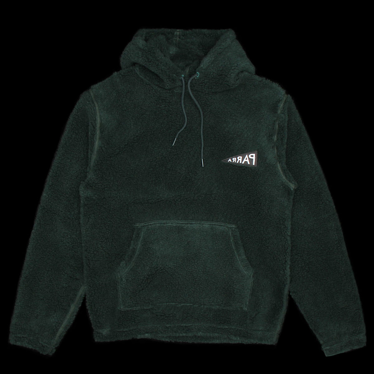 Mirrored Flag Logo Polar Fleece Hooded Pullover
