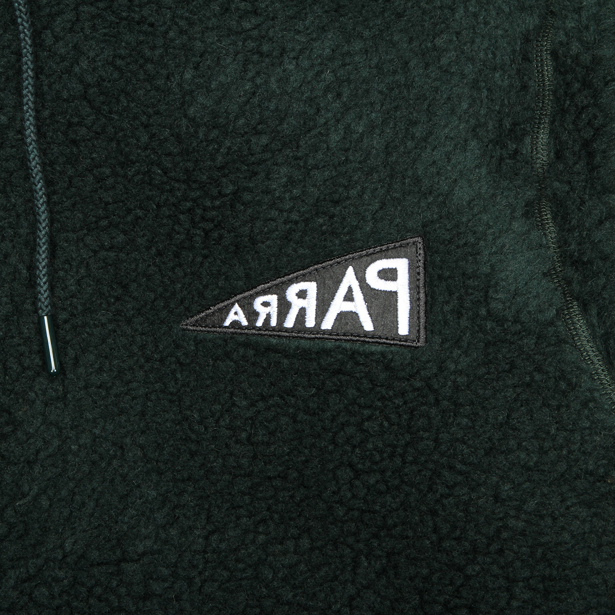Mirrored Flag Logo Polar Fleece Hooded Pullover