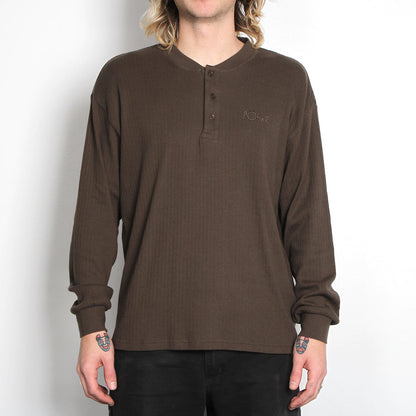 Rib Henley L/S T-Shirt