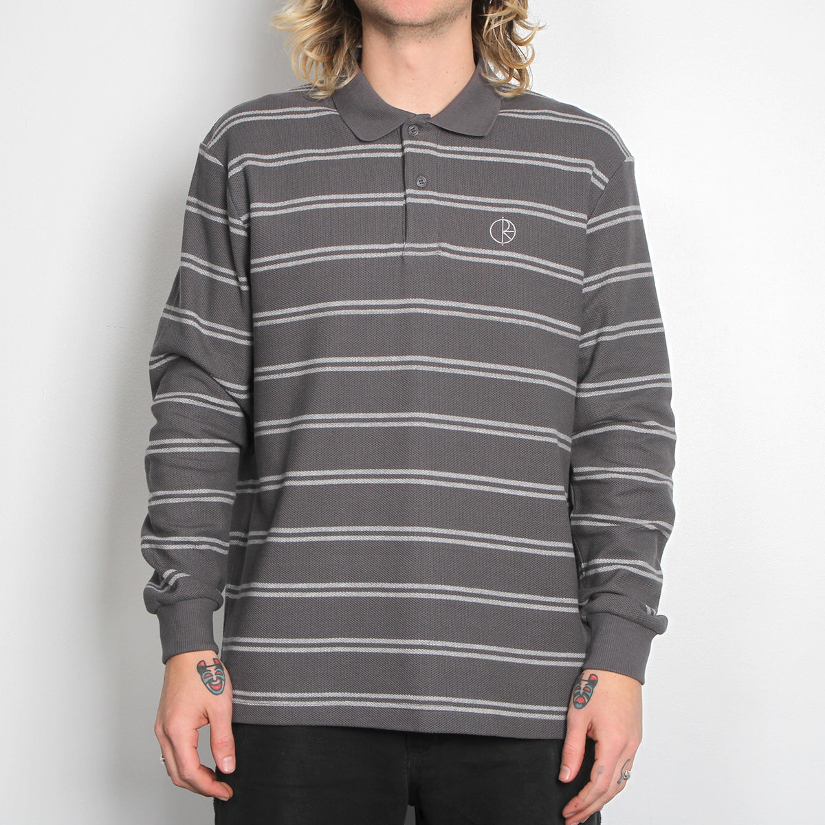 Stripe Polo L/S Shirt
