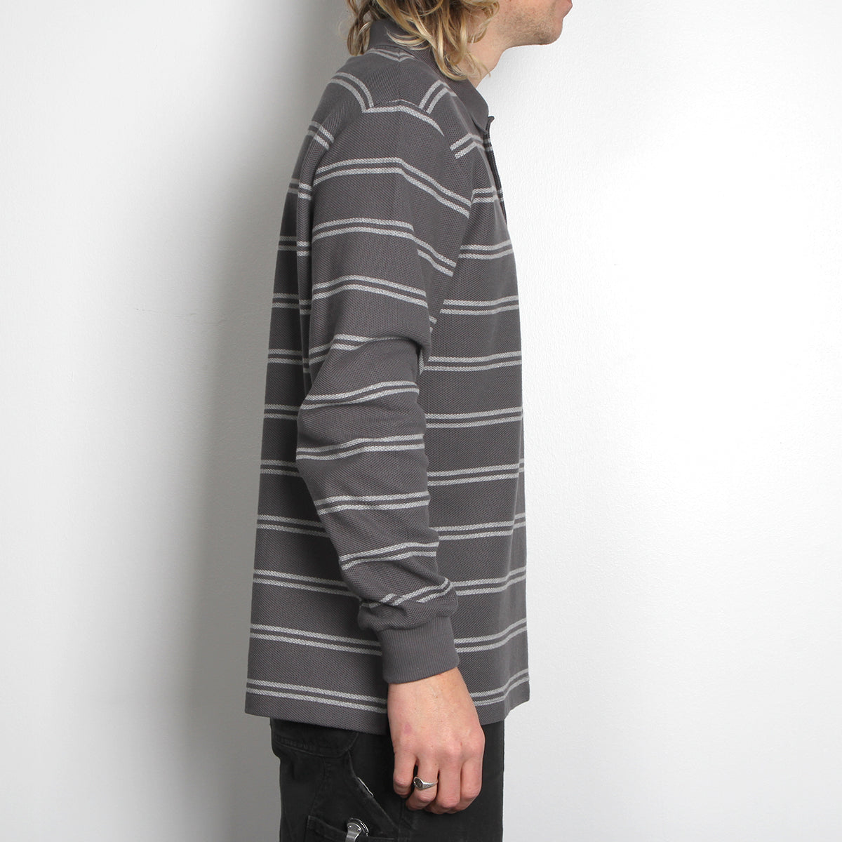 Stripe Polo L/S Shirt