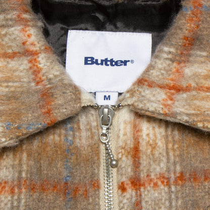 Plaid Flannel Zip Thru Shirt