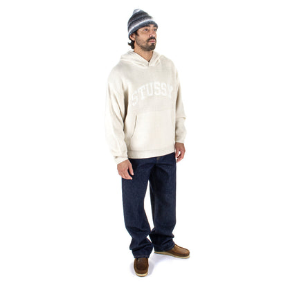 Felt Patch Knit Hoodie