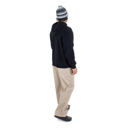 Felt Patch Knit Hoodie