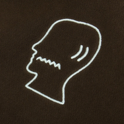 3D Embroidered Logohead Garment Dyed Hoodie