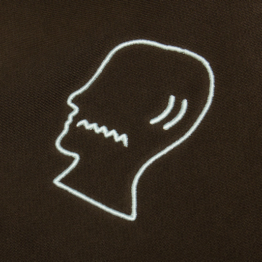 3D Embroidered Logohead Garment Dyed Hoodie