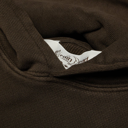 3D Embroidered Logohead Garment Dyed Hoodie