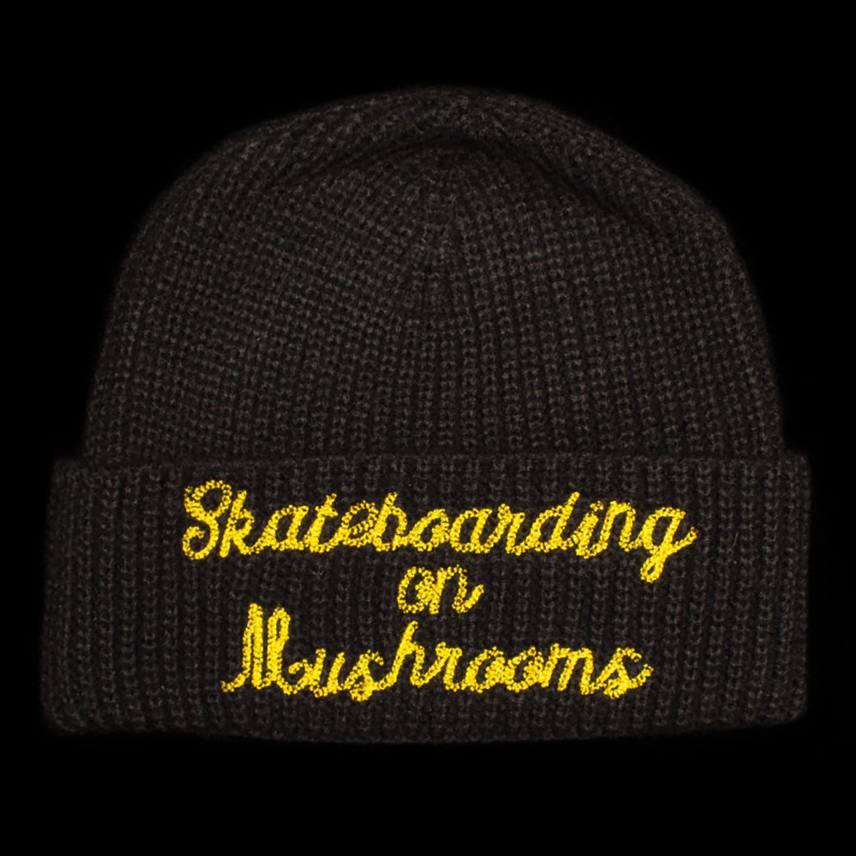 Skateboarding On Mushrooms Beanie