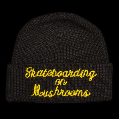 Skateboarding On Mushrooms Beanie