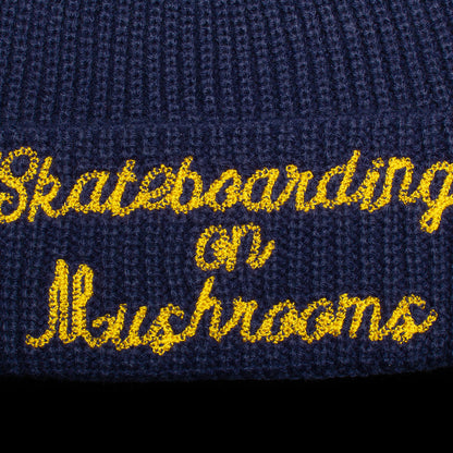 Skateboarding On Mushrooms Beanie