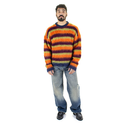Blurry Lines Alpaca Crewneck Sweater