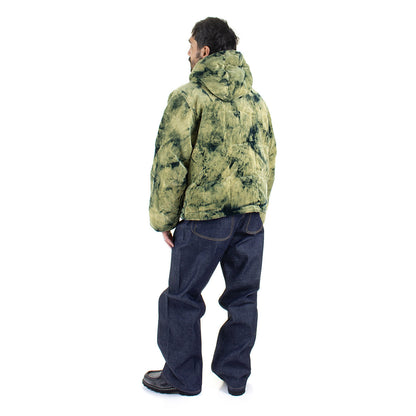 Bleach Dyed Dimension Puffer Jacket