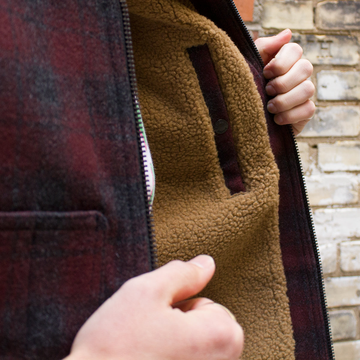 Lined Mackinaw Wool Work Vest