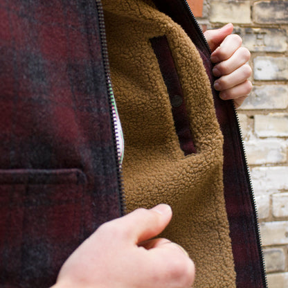 Lined Mackinaw Wool Work Vest