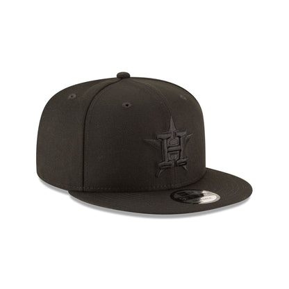 Houston Astros Basic All Black 9FIFTY Snapback Hat