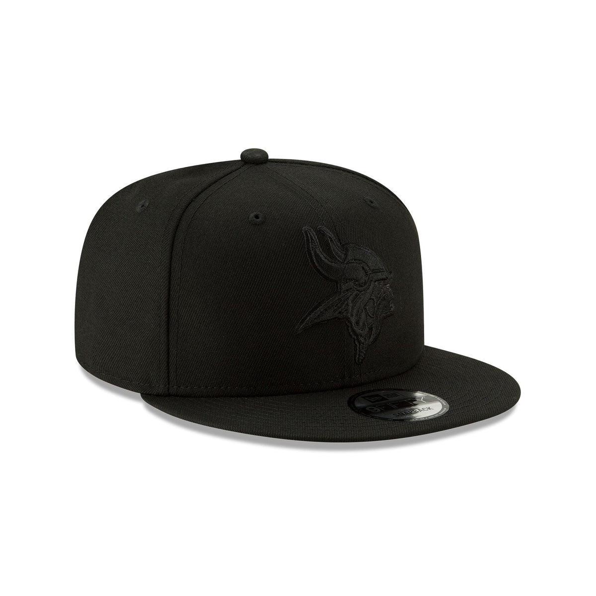Minnesota Vikings 2024 Basic Black on Black 9FIFTY Snapback Hat