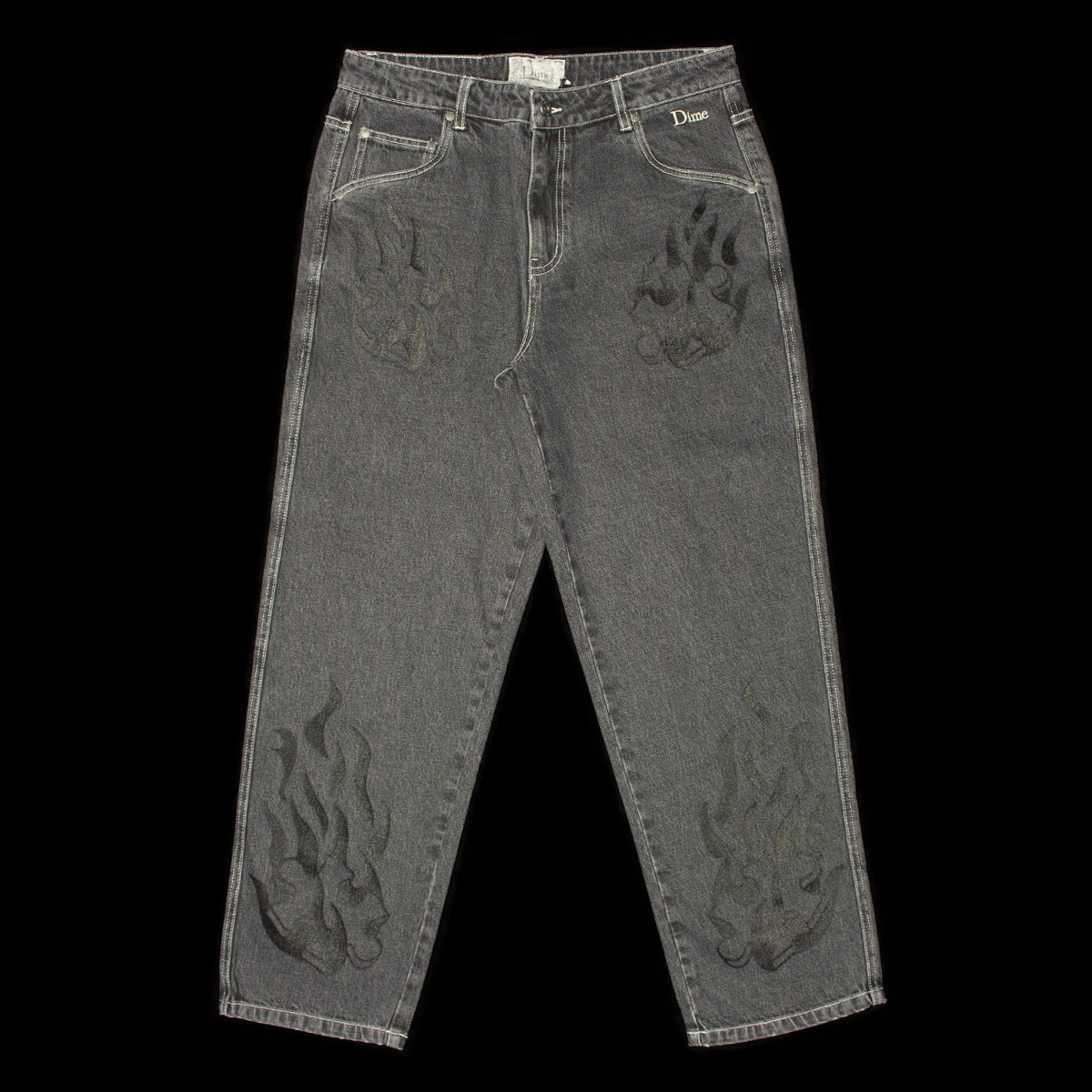 Flamepuzz Relaxed Denim Pant