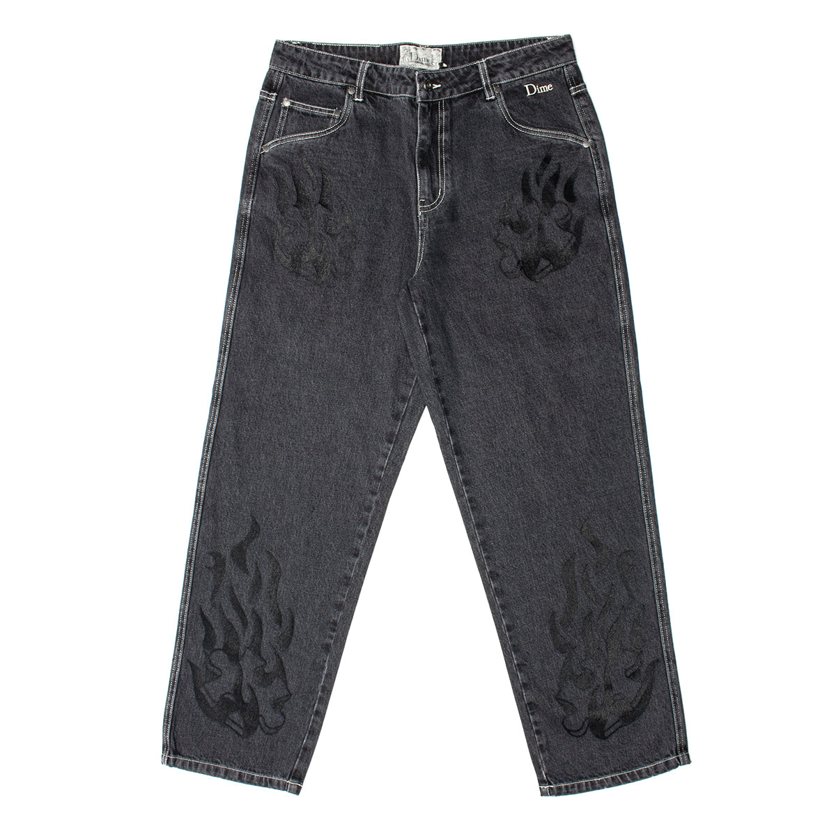 Flamepuzz Relaxed Denim Pant