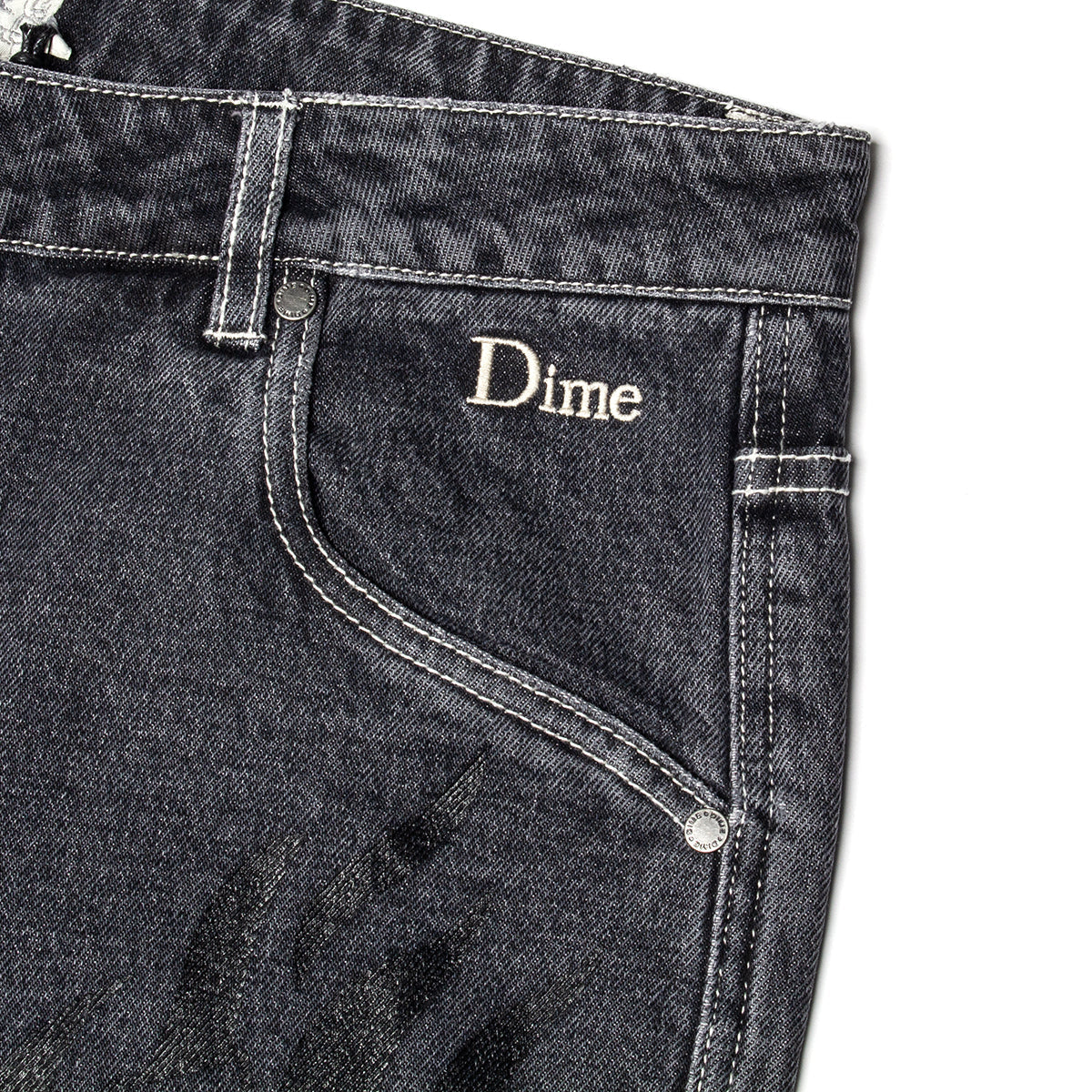 Flamepuzz Relaxed Denim Pant