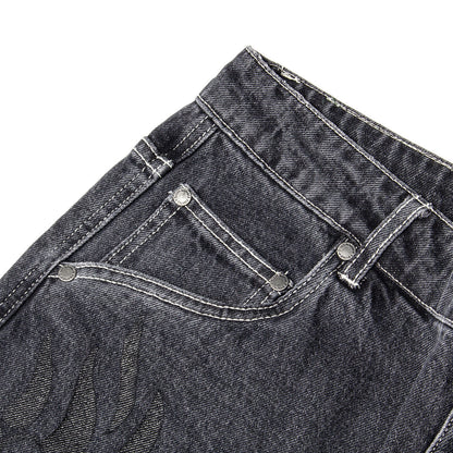 Flamepuzz Relaxed Denim Pant
