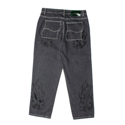 Flamepuzz Relaxed Denim Pant