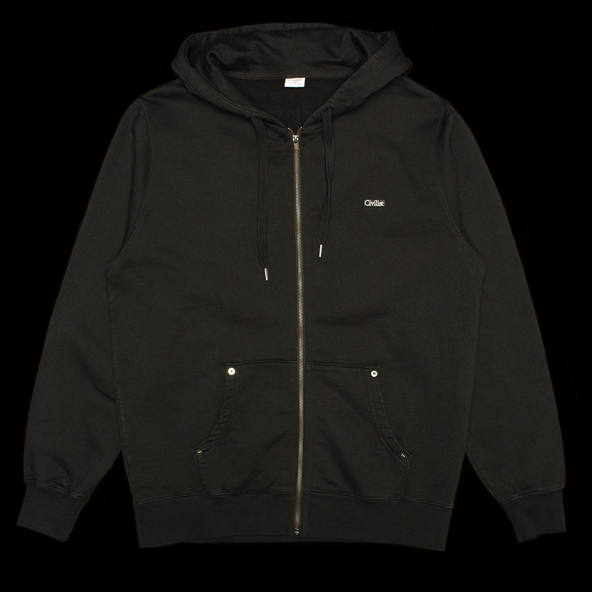 Studded Heavy Zip Hood
