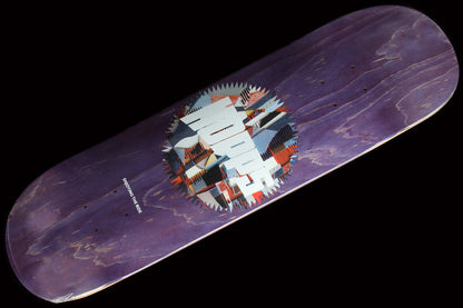 Sun Logo (Joan Barker) Abstract Series Purple Deck 8.5"