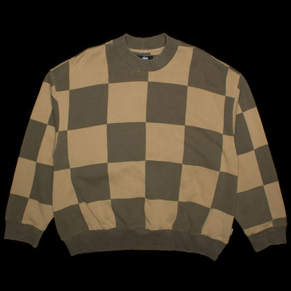 Women's Blur Checker Fleece Mock Neck